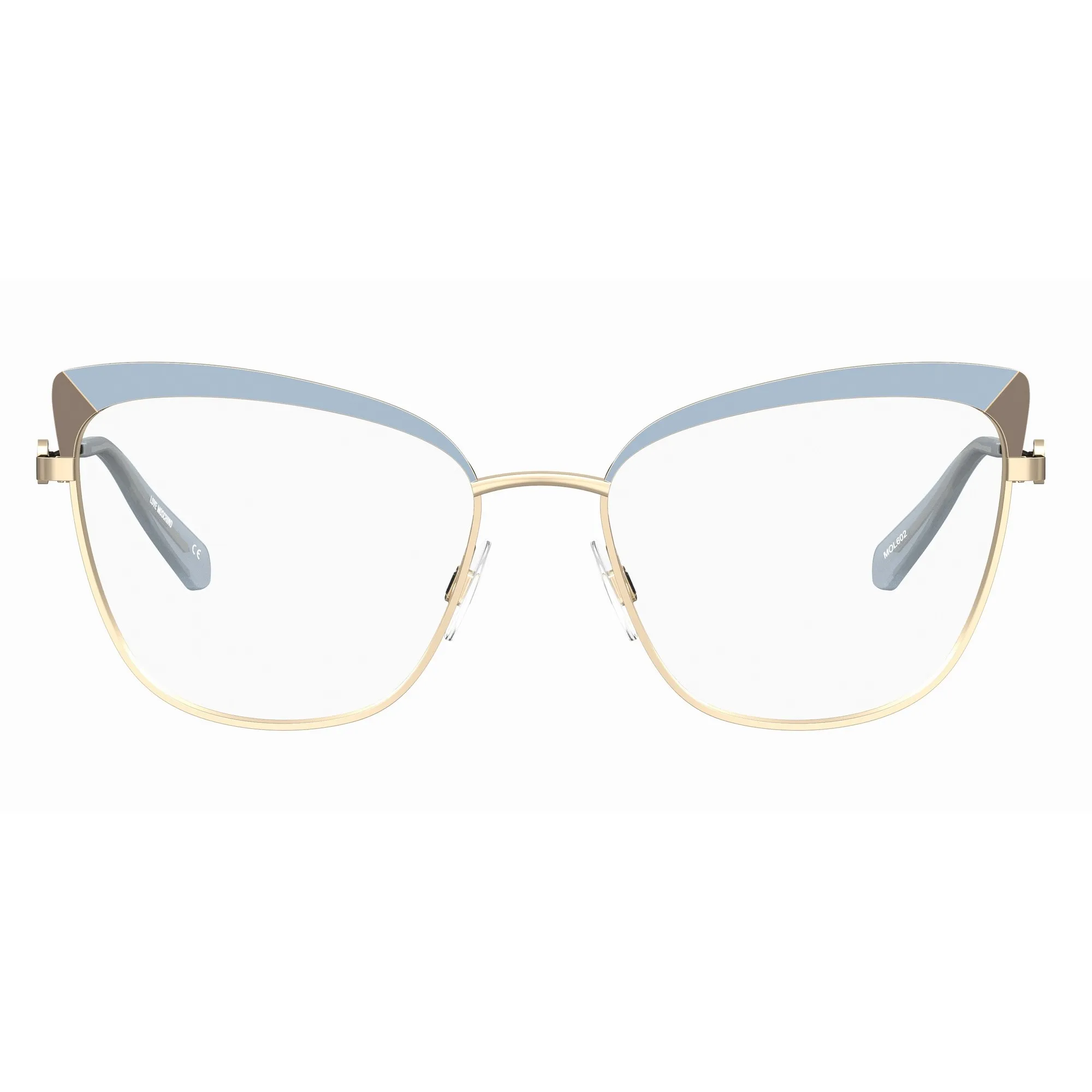   Love Moschino MOL602 - 9DU Marrone Azzurro | Occhiale Da Vista Donna 