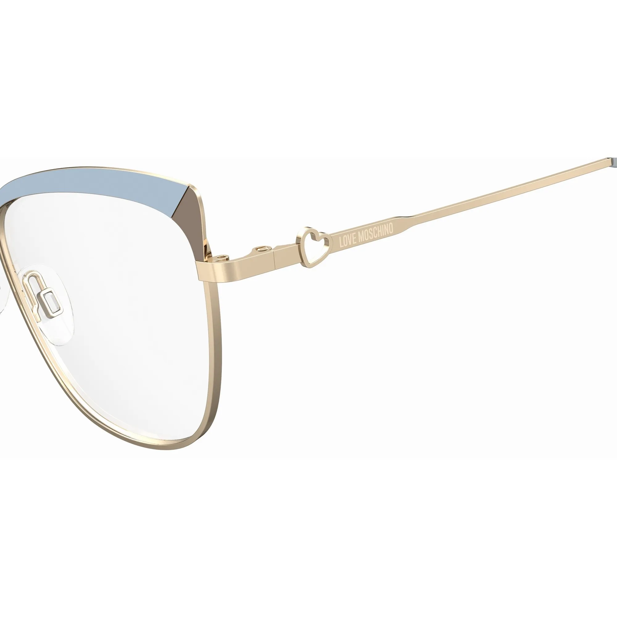   Love Moschino MOL602 - 9DU Marrone Azzurro | Occhiale Da Vista Donna 