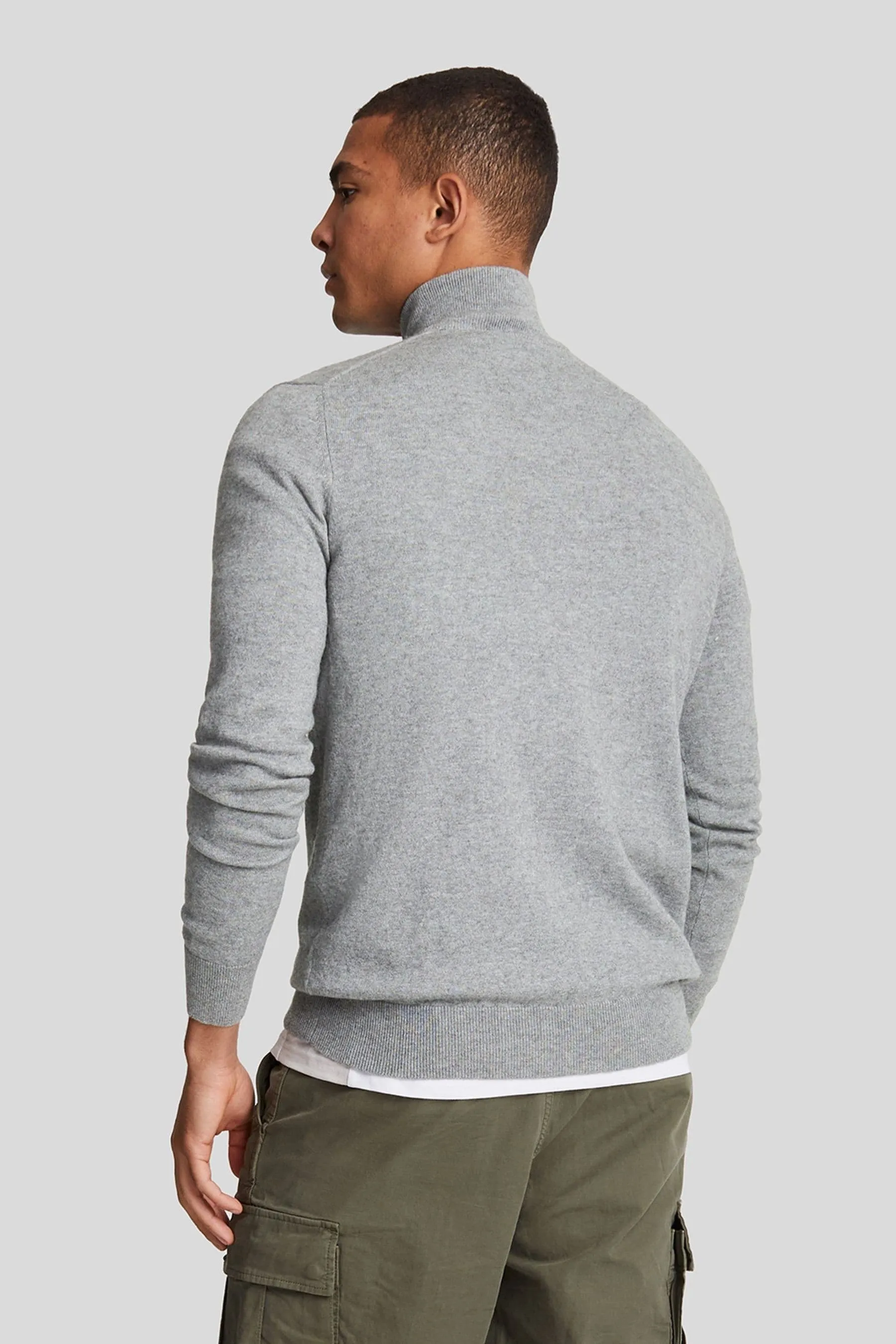Lyle & Scott Cotone Merino Quarter Zip Maglione    