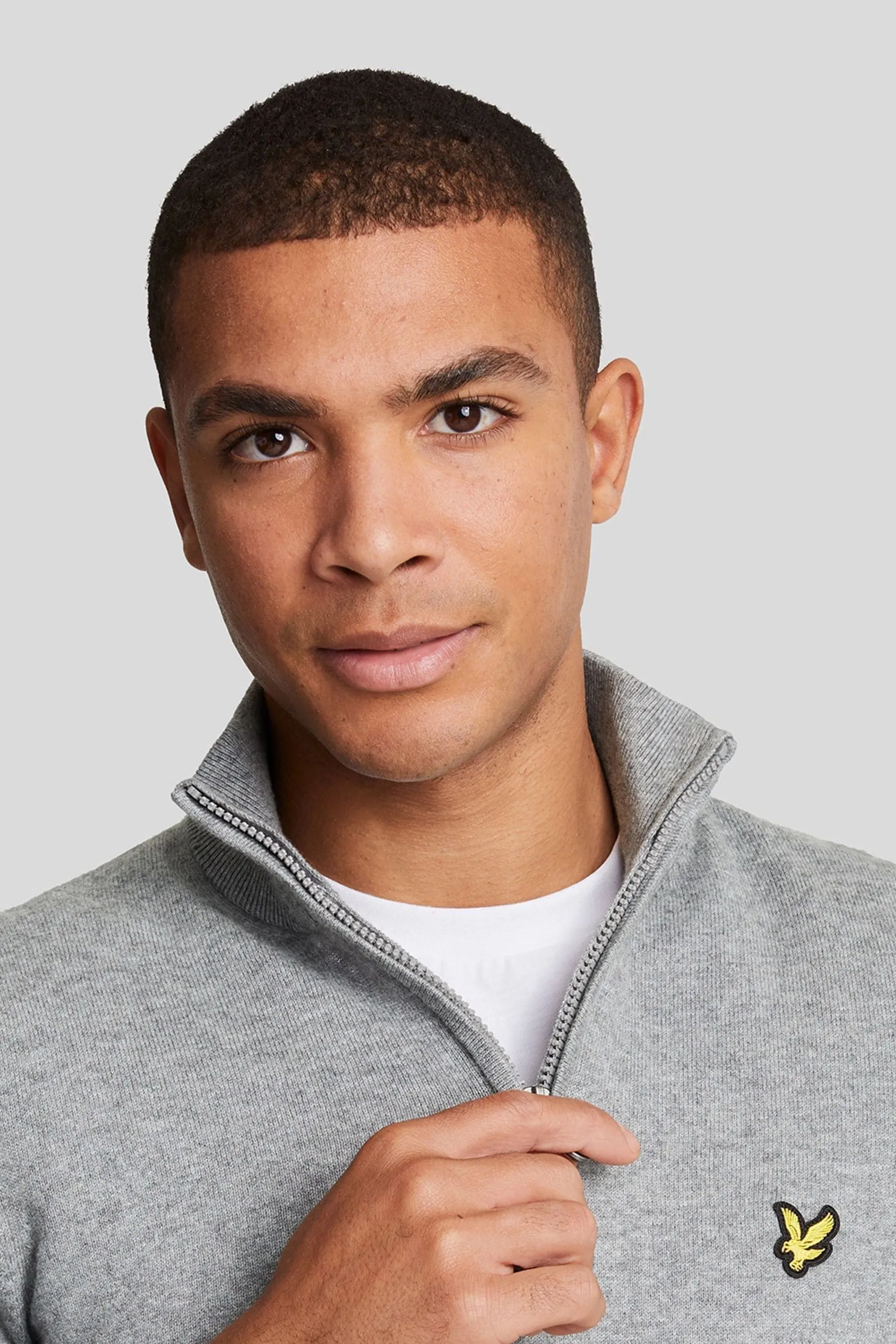 Lyle & Scott Cotone Merino Quarter Zip Maglione    