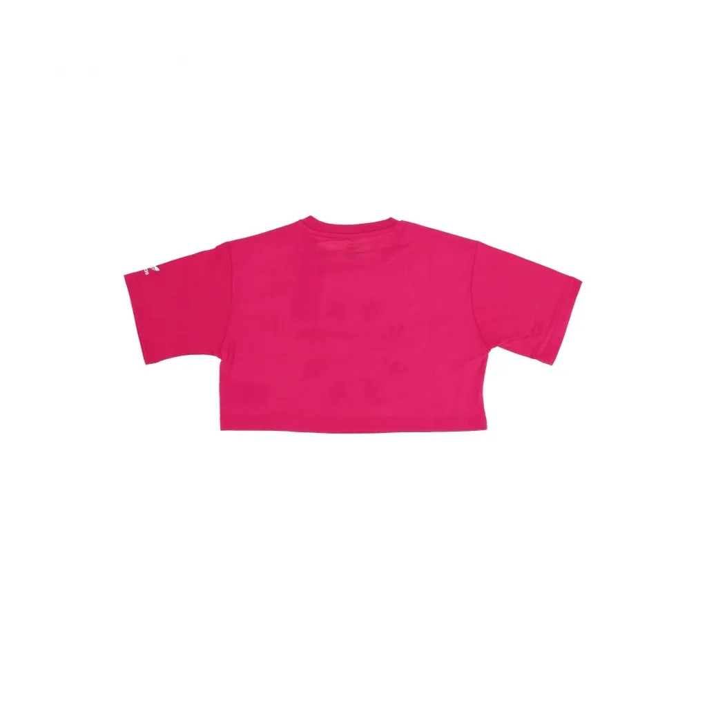 maglietta corta ragazza cropped tee BOLD PINK