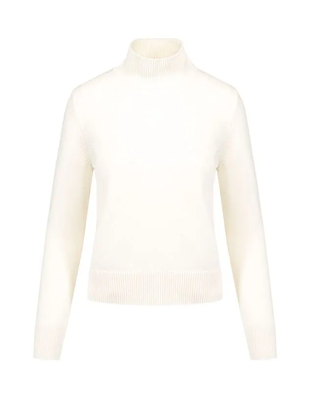 Maglione con collo alto di lana MRZ