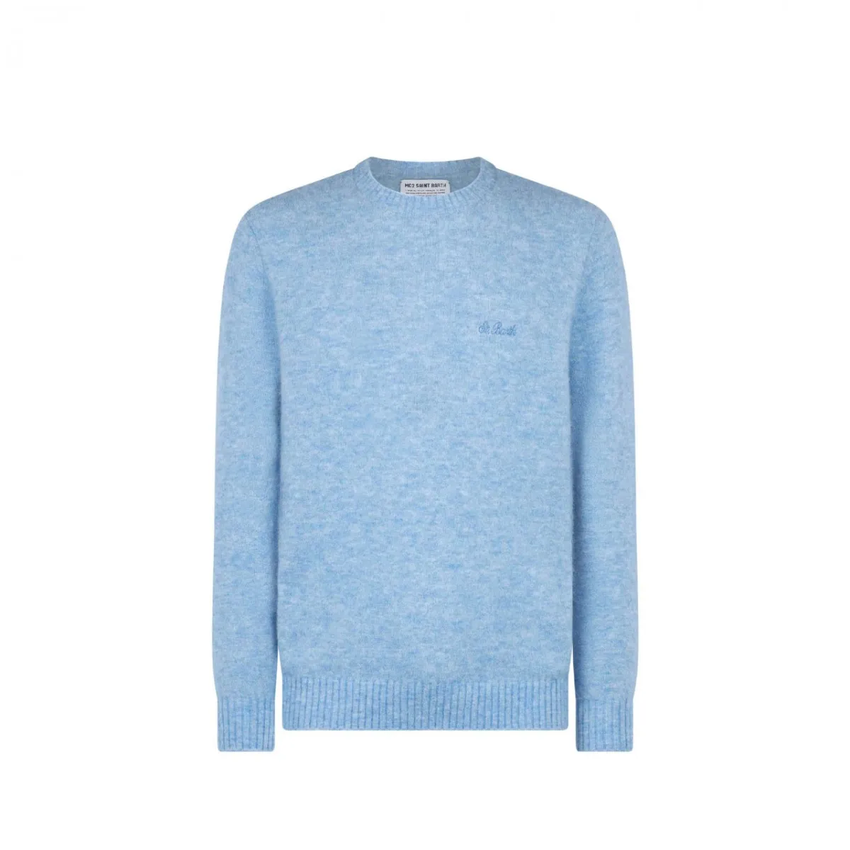 Maglione Heron Con Ricamo St. Barth Azzurro