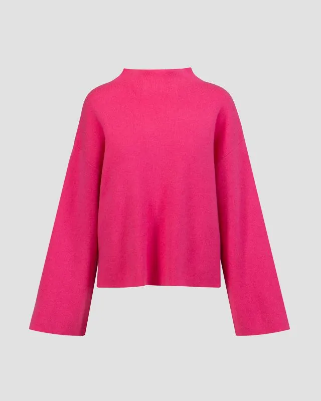 Maglione merino con cashmere rosa Juvia Yuna