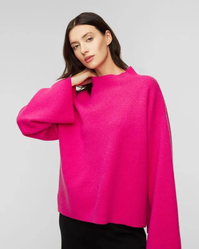 Maglione merino con cashmere rosa Juvia Yuna