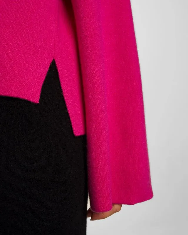 Maglione merino con cashmere rosa Juvia Yuna