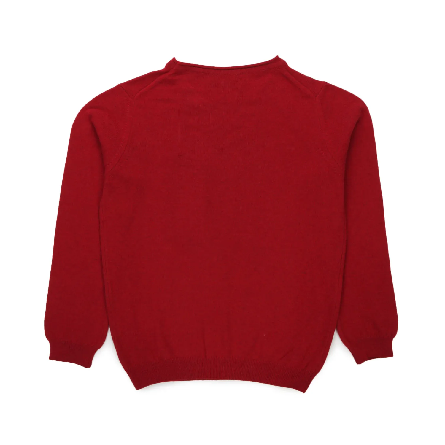 Maglione Rosso Con Lettering Bambino E Teen