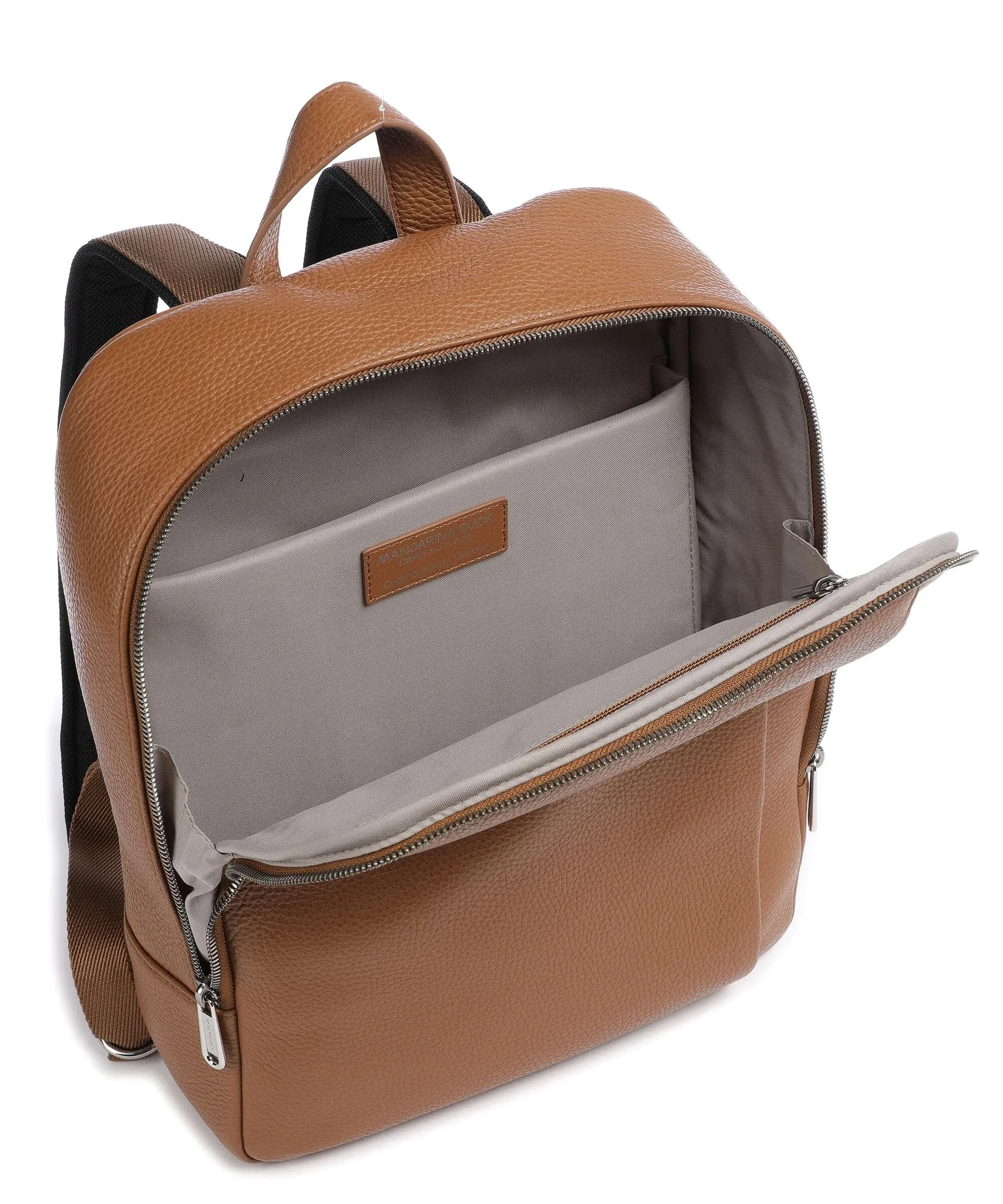  Mandarina Duck Mellow Urban Zaino 13″ pelle di vitello grana marrone  