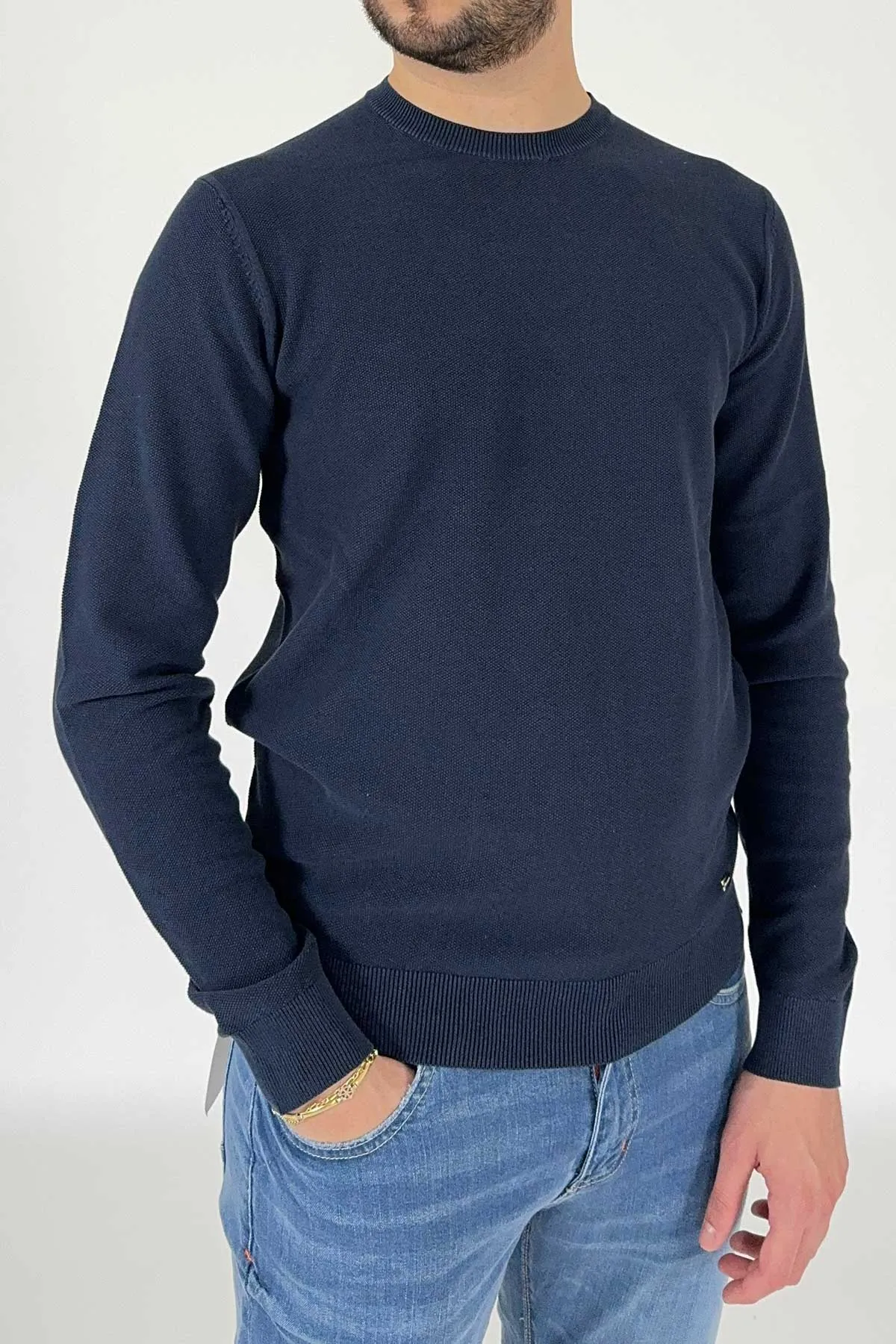 Markup Maglia Girocollo Punto Milano MK690012 – Blu