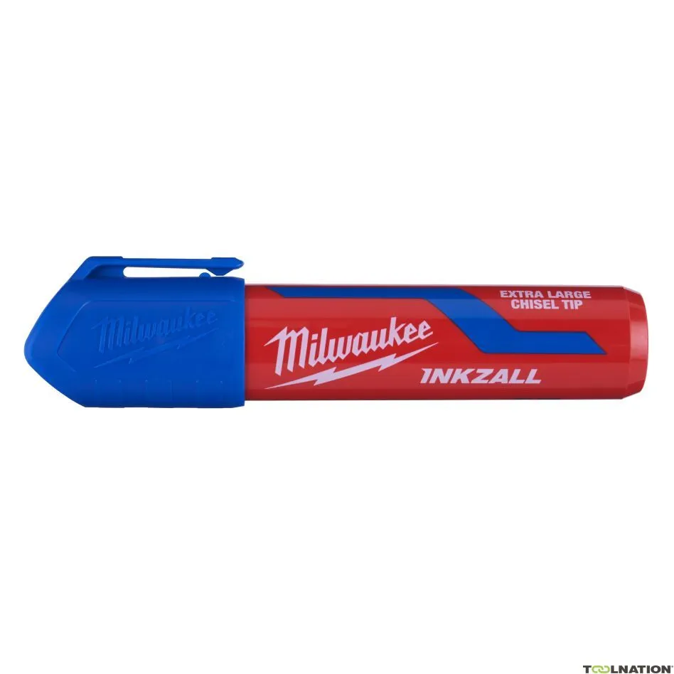 Milwaukee Accessori 4932471561 Marcatore a punta di scalpello INKZALL™ Blue XL 12 pezzi