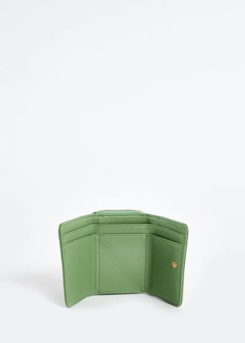 Mini portafoglio in similpelle con logo