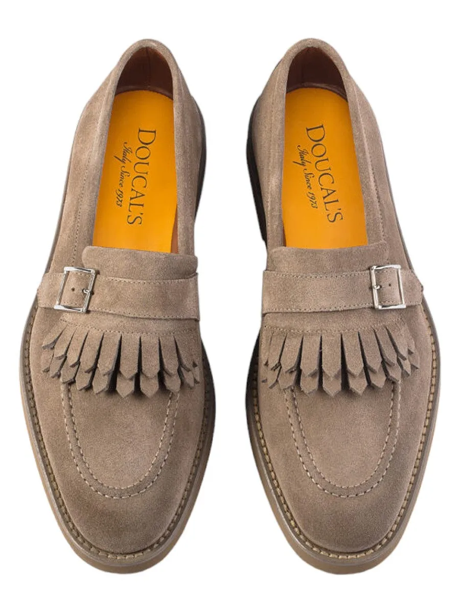 Mocassino con Frangia in Suede