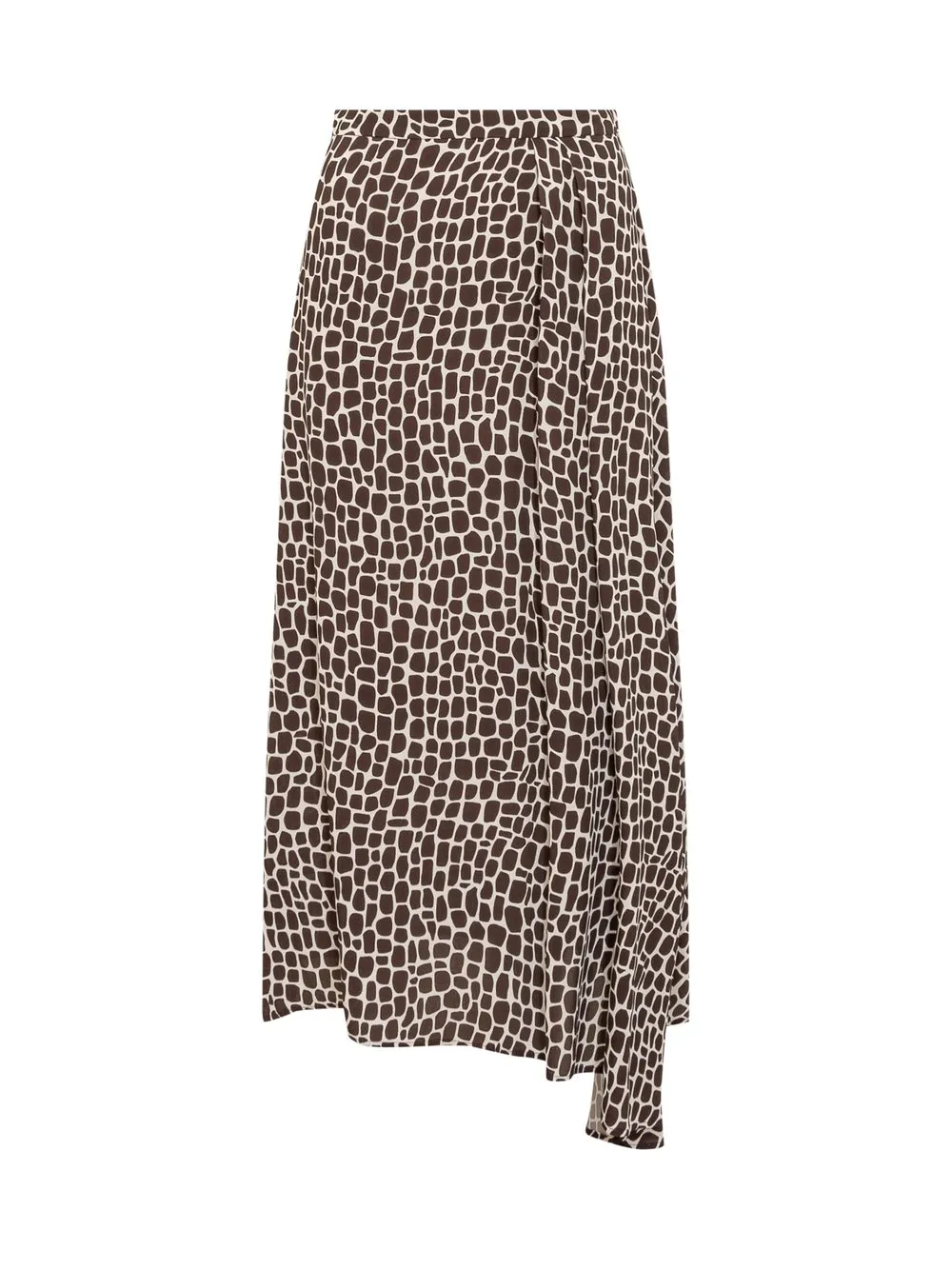 MSGM Gonna Lunga Asimmetrica con Stampa  