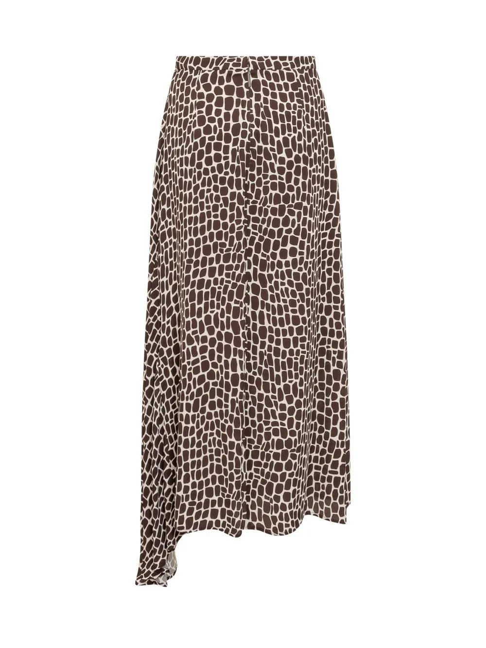 MSGM Gonna Lunga Asimmetrica con Stampa  