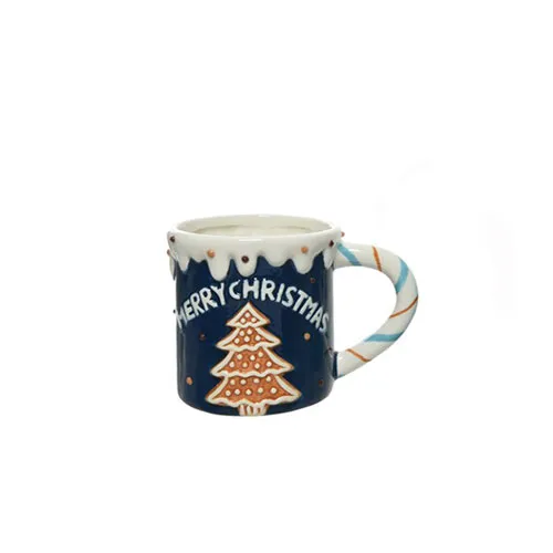 Mug Merry Christmas Blu cm. 10