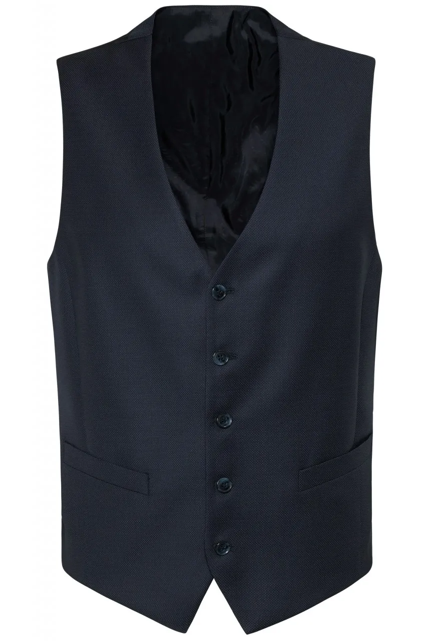 Navy blue dress with waistcoat digel drop four short fabric Reda 110 's