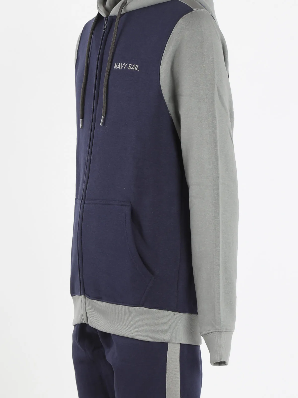Navy Sail Sweat homme avec capuche et zip