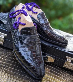 Nuovi mocassini da uomo neri Slip traspirante su scarpe casual con motivo a coccodrillo Spedizione gratuita Scarpe da uomo fatte