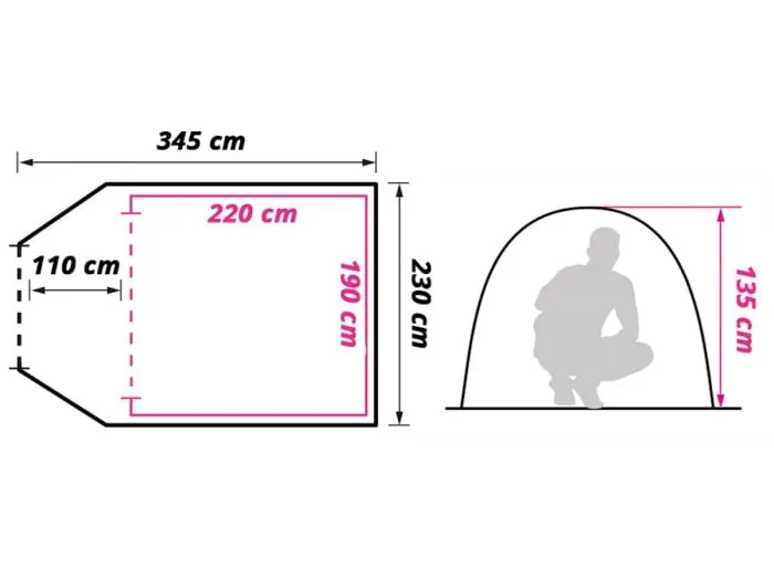 Obelink Spring Easy Air tenda a tunnel