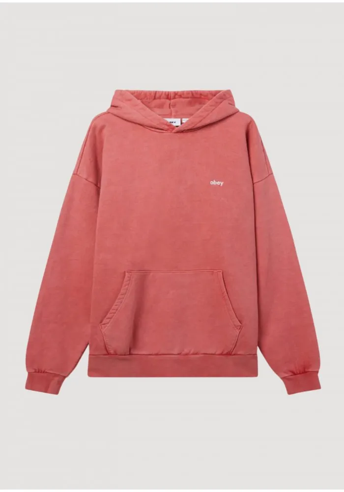 OBEY LOWERCASE PIGMENT HOOD FLEECE