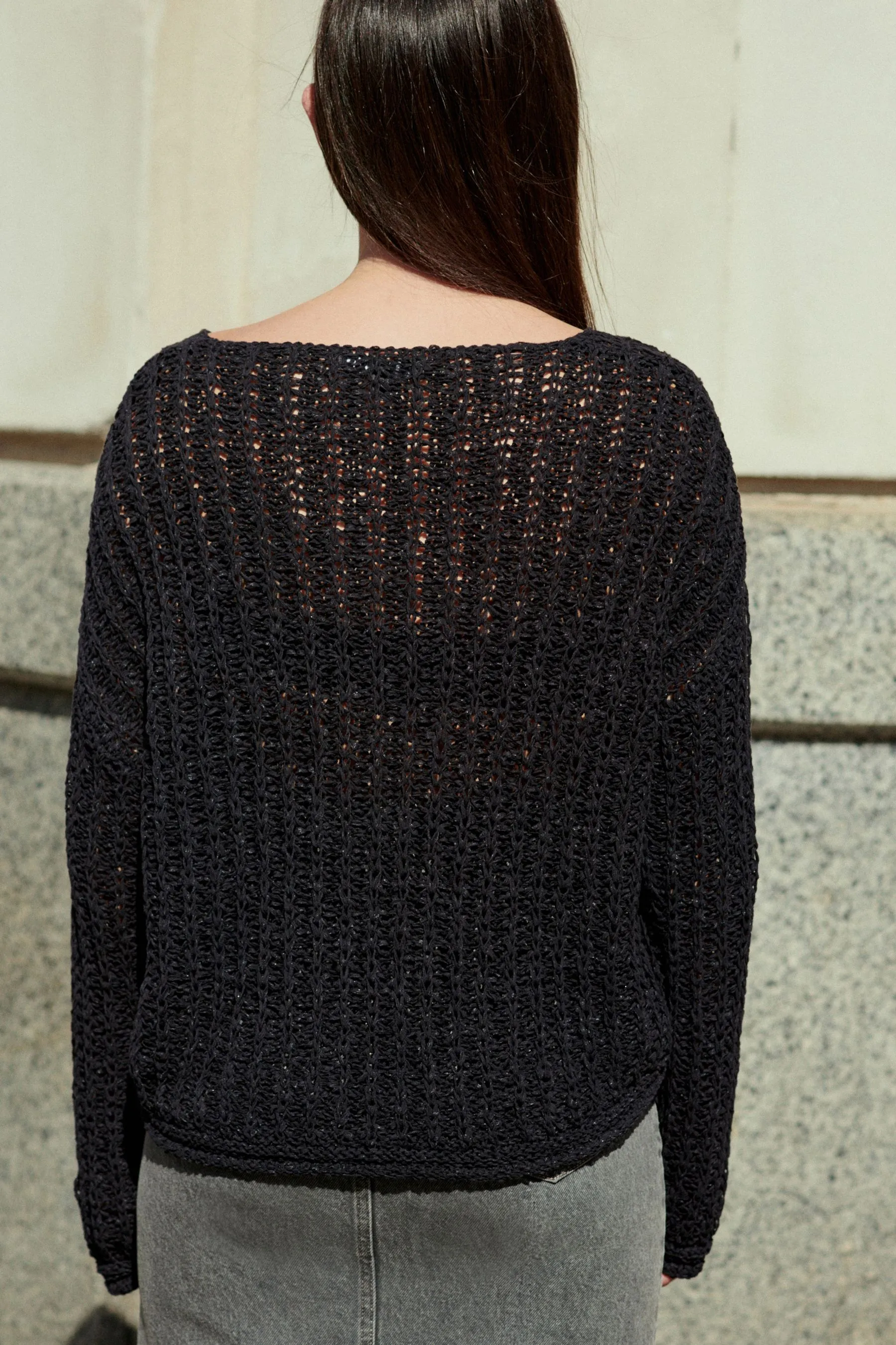 Open Stitch Knitted Top    