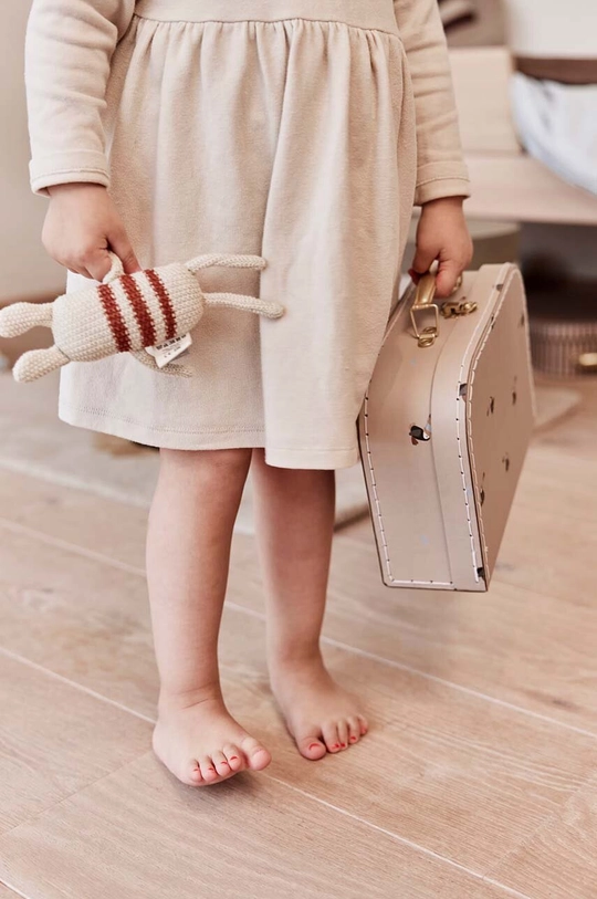 OYOY set contenitori Mini Suitcase Toucan & Stripe pacco da 2