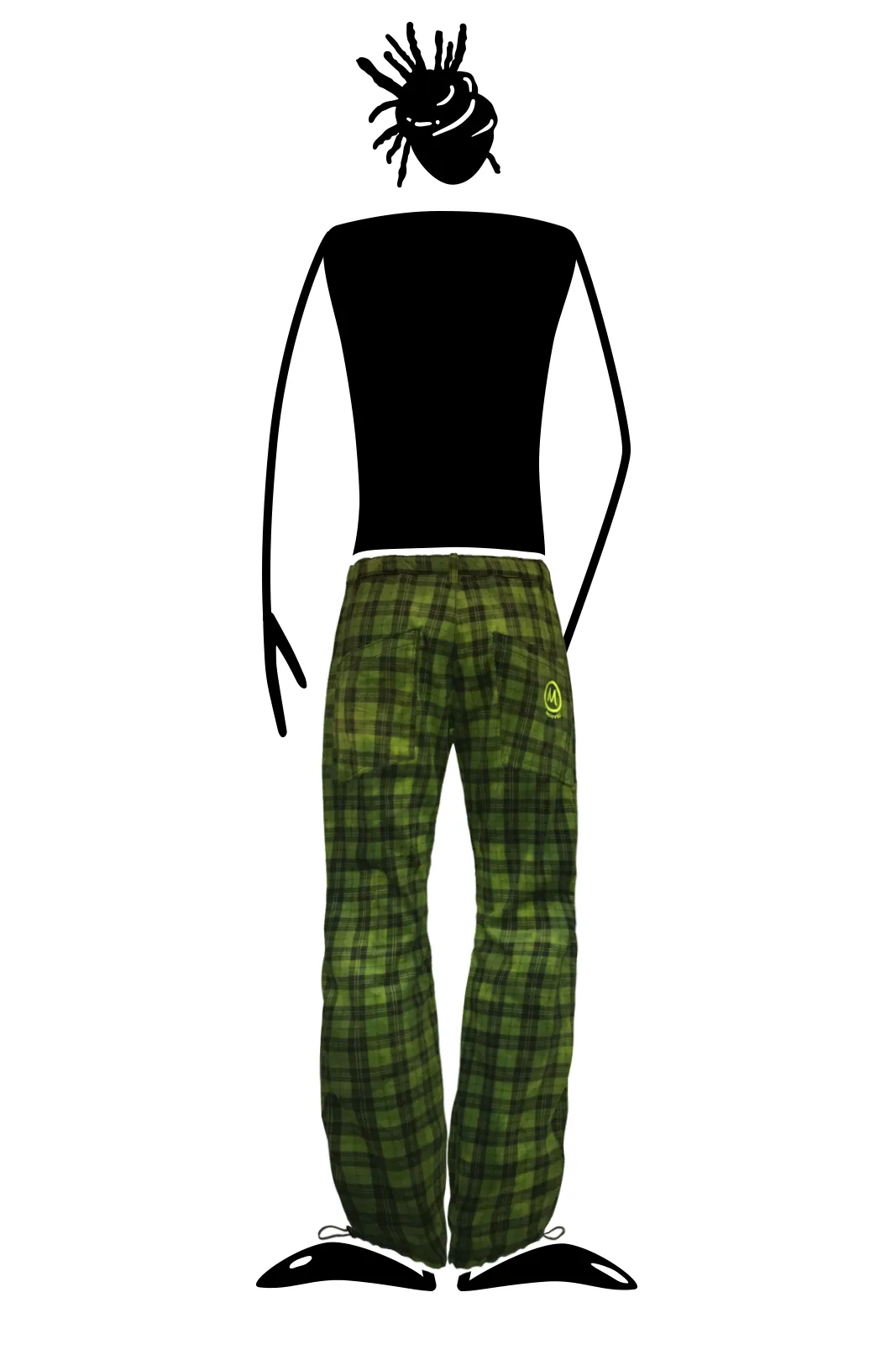 --Pantalone uomo in velluto Principe di Galles GRILLO-