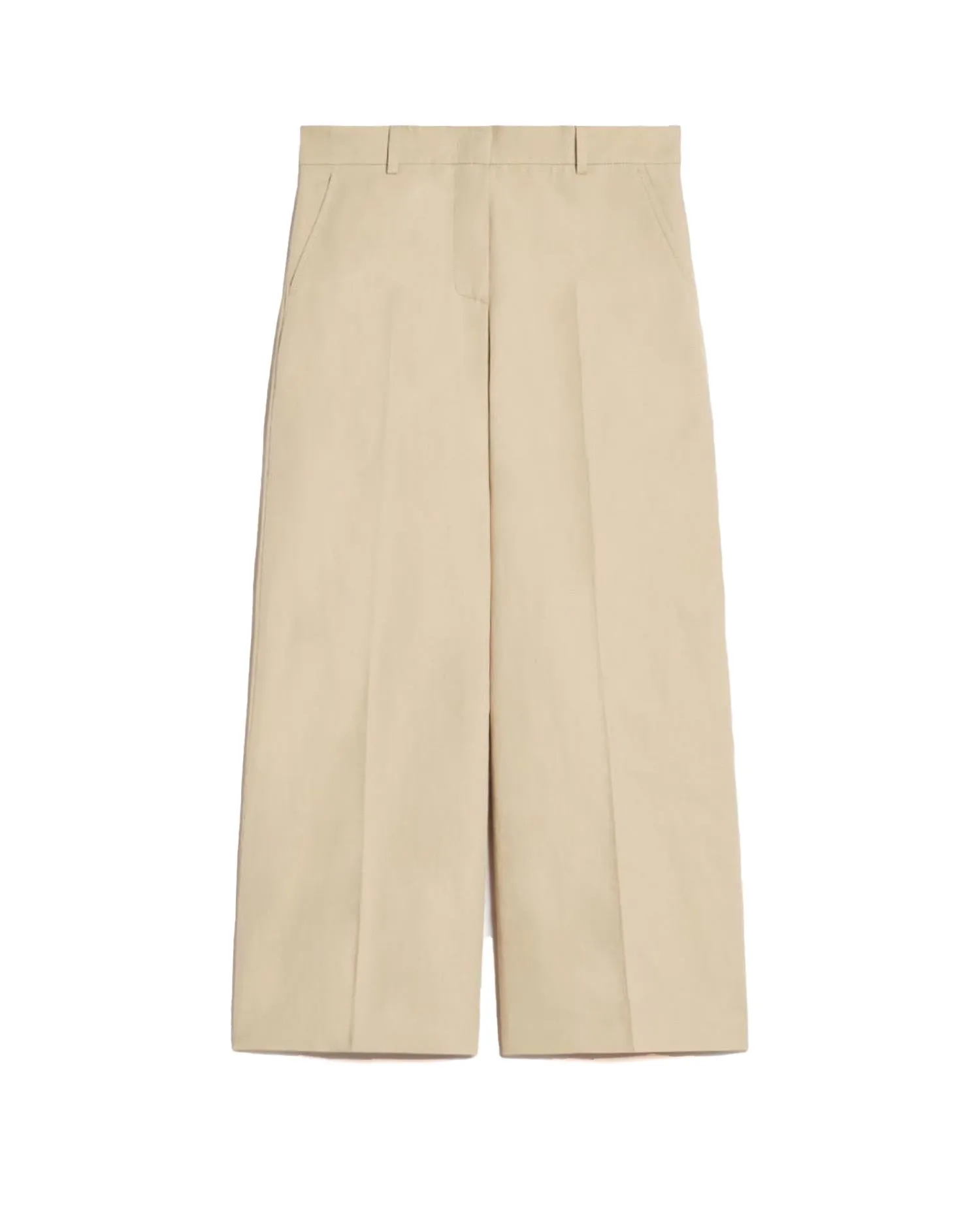Pantalone Zircone cotone lino beige