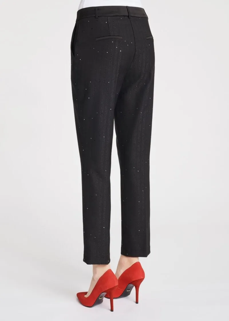 Pantaloni a sigaretta gessati
