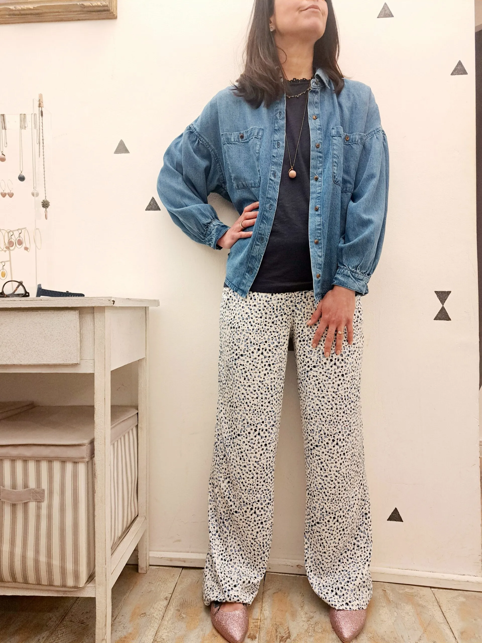 Pantaloni IHAYA Della Robbia Blue Ichi