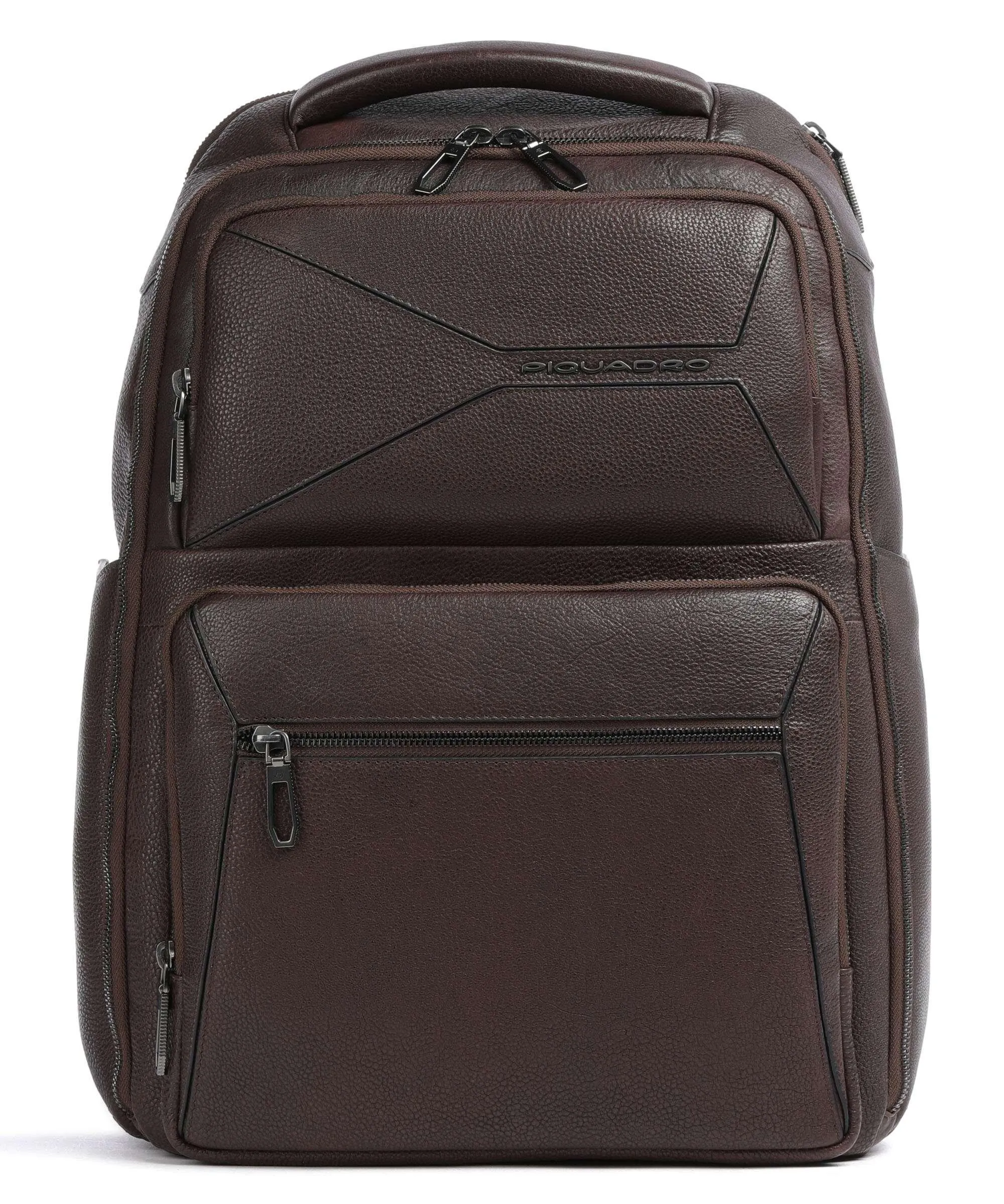  Piquadro Rhino RFID Zaino porta pc 15″ pelle di vacchetta grana marrone scuro  
