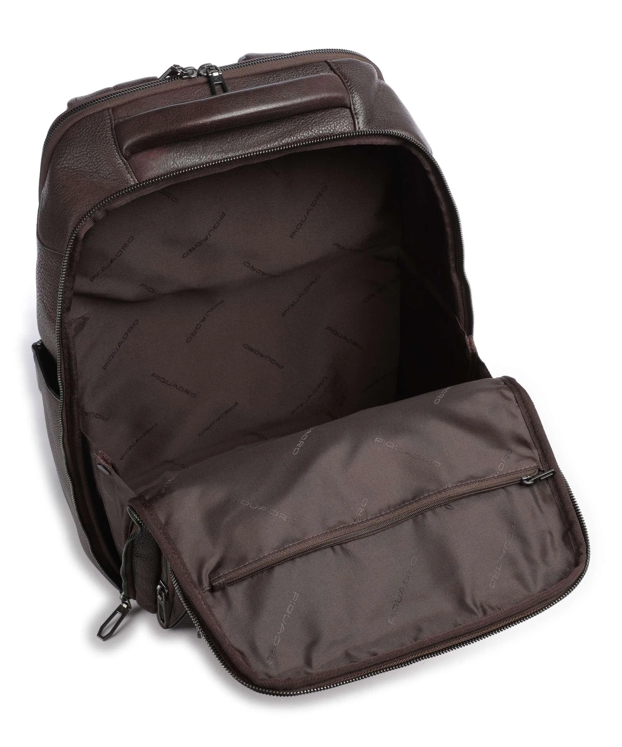  Piquadro Rhino RFID Zaino porta pc 15″ pelle di vacchetta grana marrone scuro  