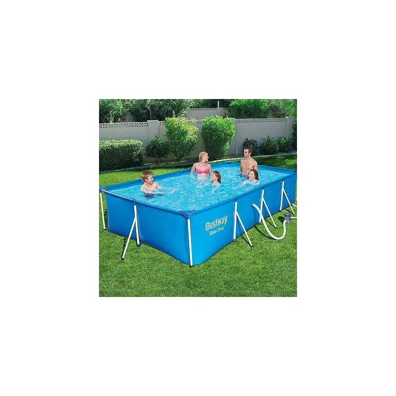 Piscina rettangolare fuori terra BestWay Steel PRO 400x211 con pompa