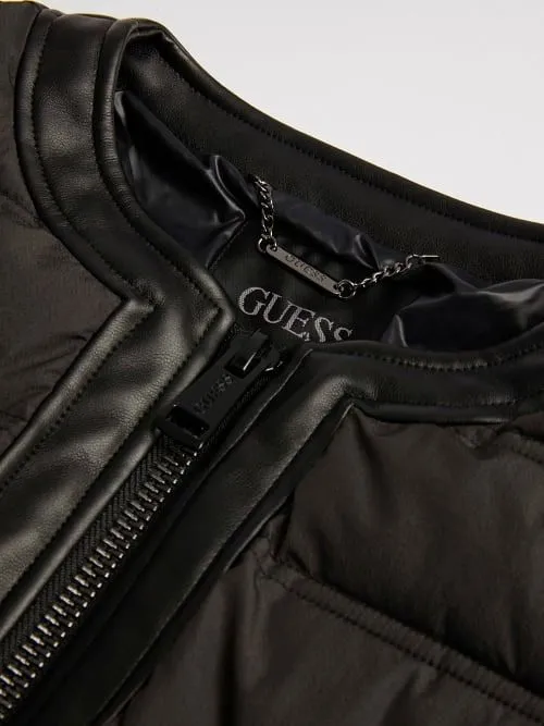 Piumino con dettaglio di catene guess