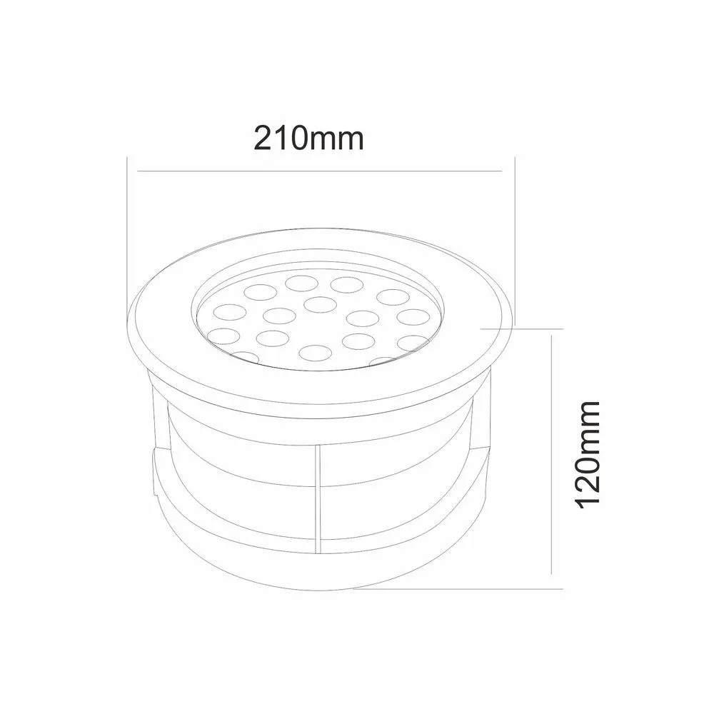 Proiettore Led IP65 17W Luce Calda 3000K Beneito Faure 4135