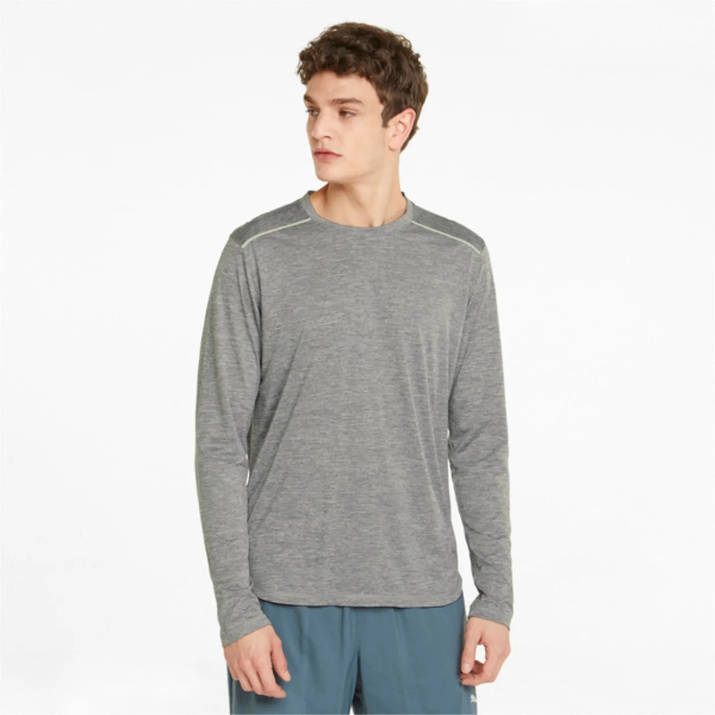 Puma T-shirt Run manica lunga 521403 03 medium gray heather