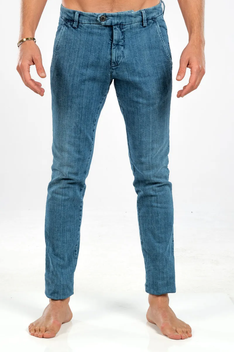  Roy Roger's Jeans Roy Rogers new rolf man denim stretch mid wash  