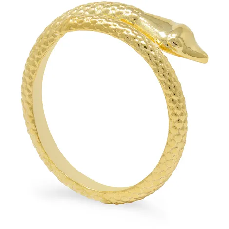 SARNIORO Anello a serpente in argento925 gold