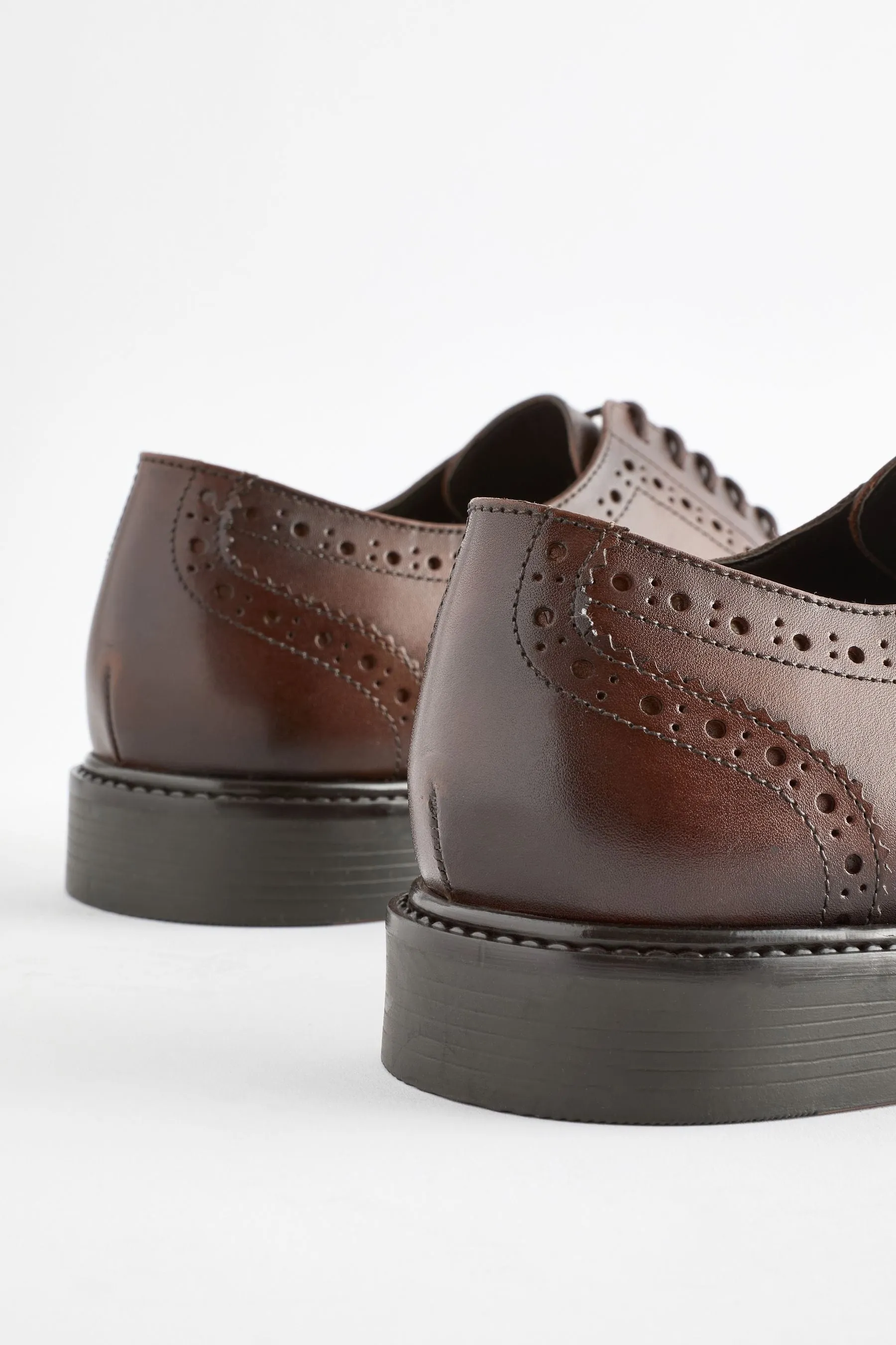 Scarpe brogue Derby in pelle    