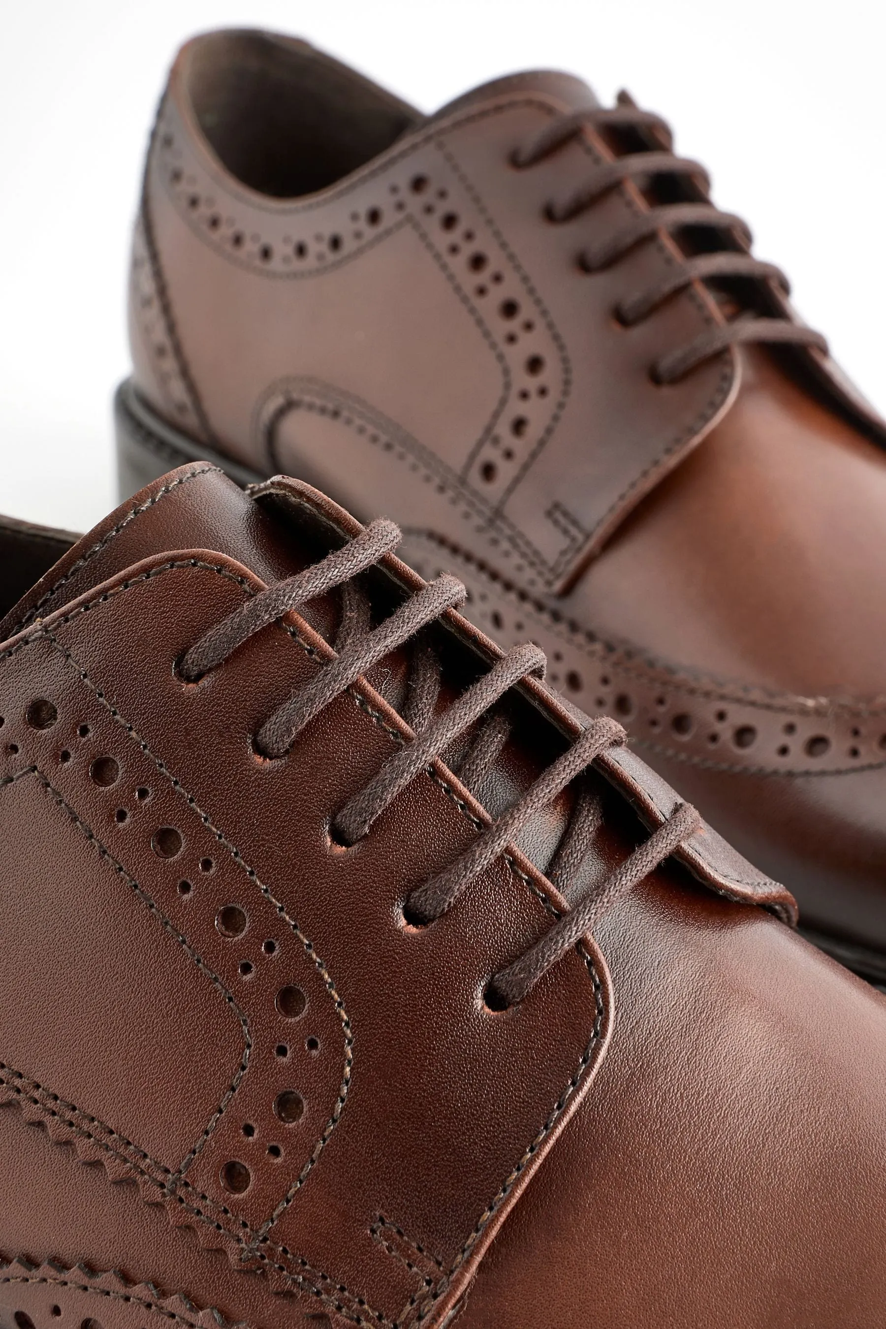 Scarpe brogue Derby in pelle    