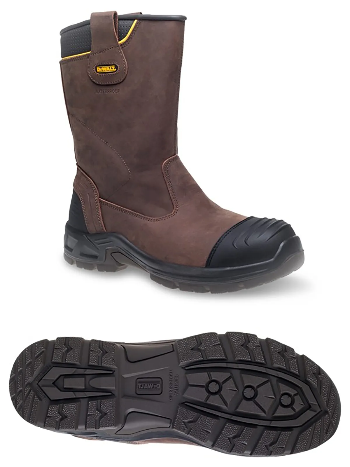 Scarponcini antinfortunistici S3 DeWALT da Uomo tg. 43, col. Nero , resistenti all'acqua, con puntale di sicurezza