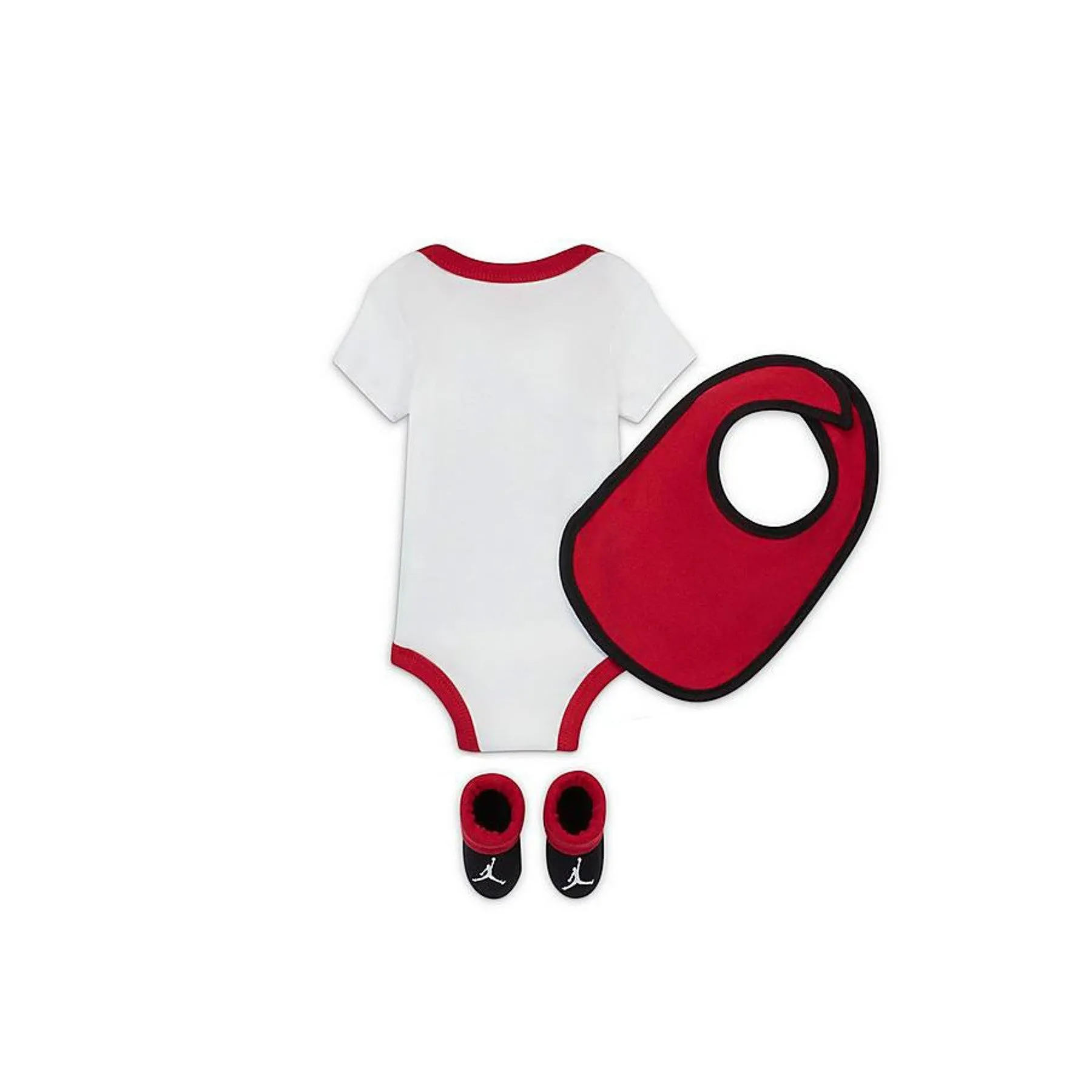 Set Body+cappellino+calze Neonato Jumpman Classics Set White