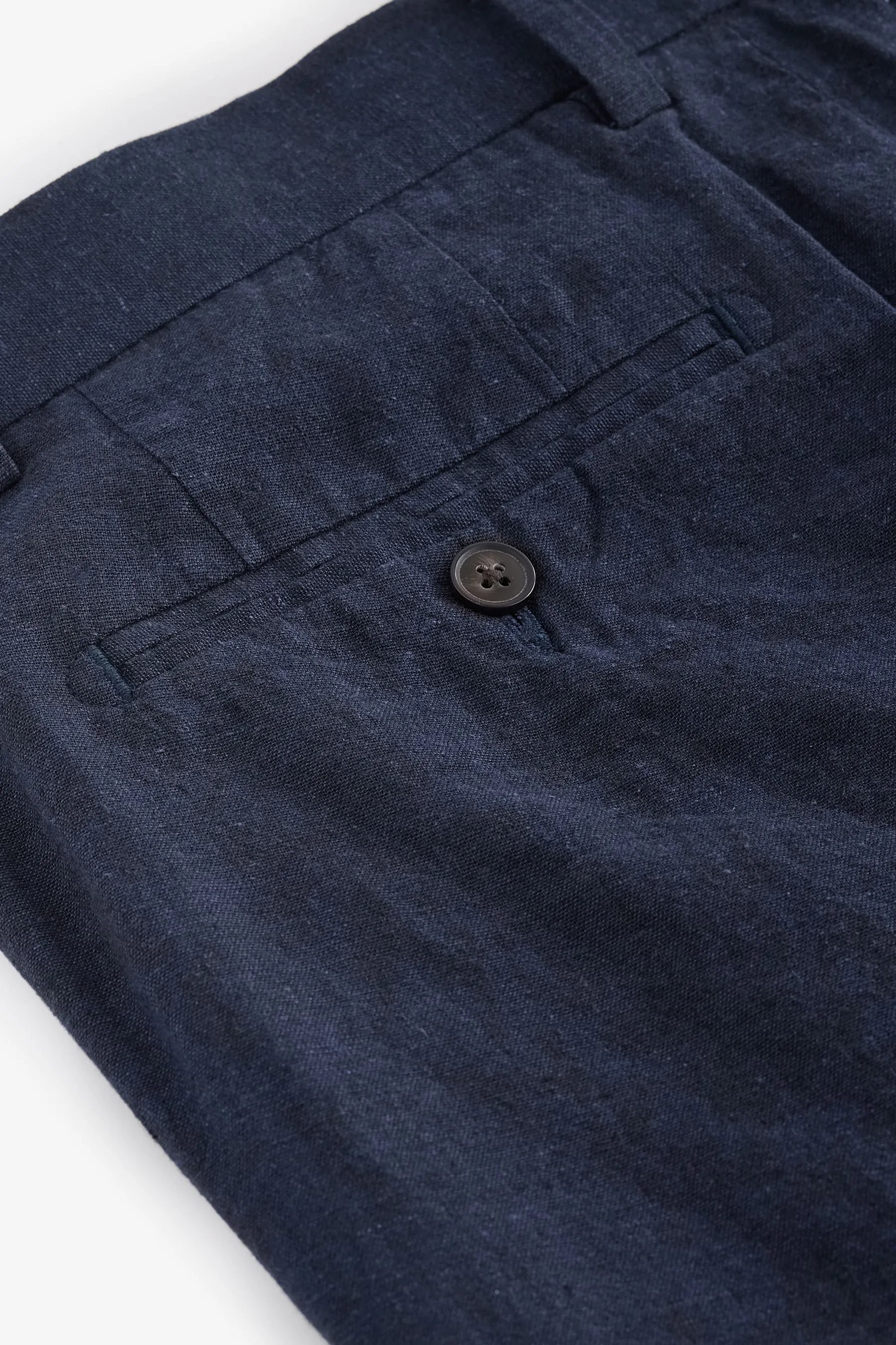 Shorts chino in lino cotone con cintura inclusa
