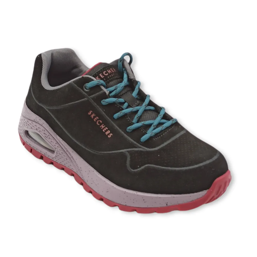 Sneaker donna ecopelle SKECHERS 155218 BLK UNO RUGGED