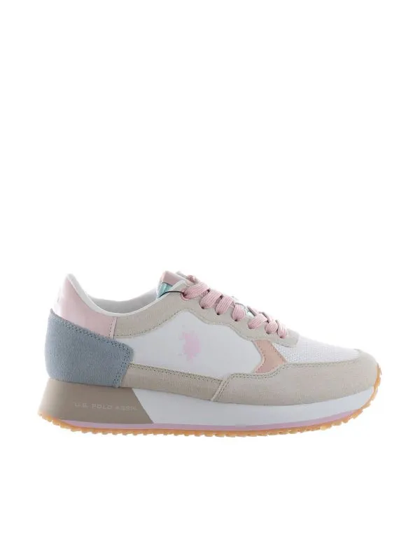 Sneaker in camoscio e nylon