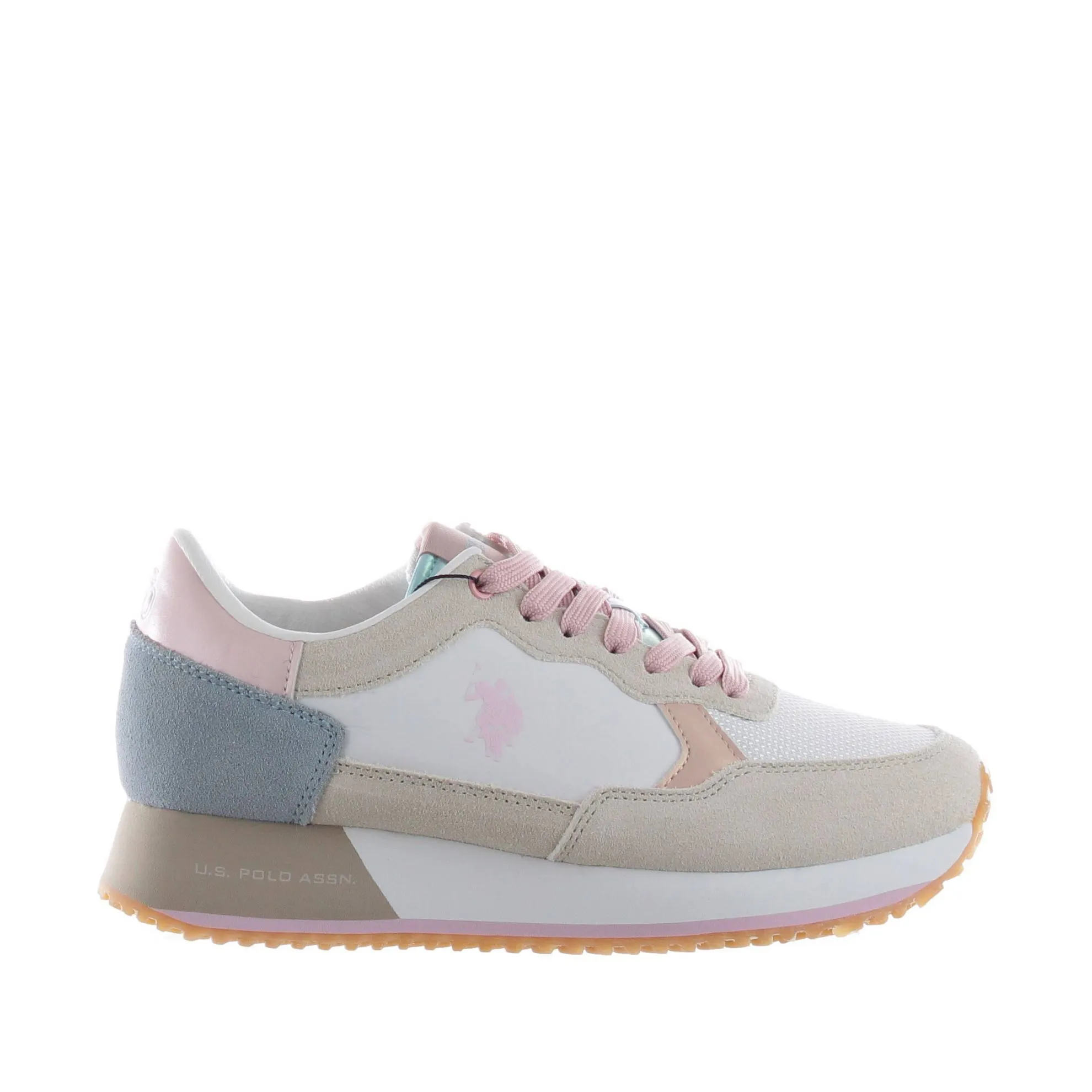 Sneaker in camoscio e nylon