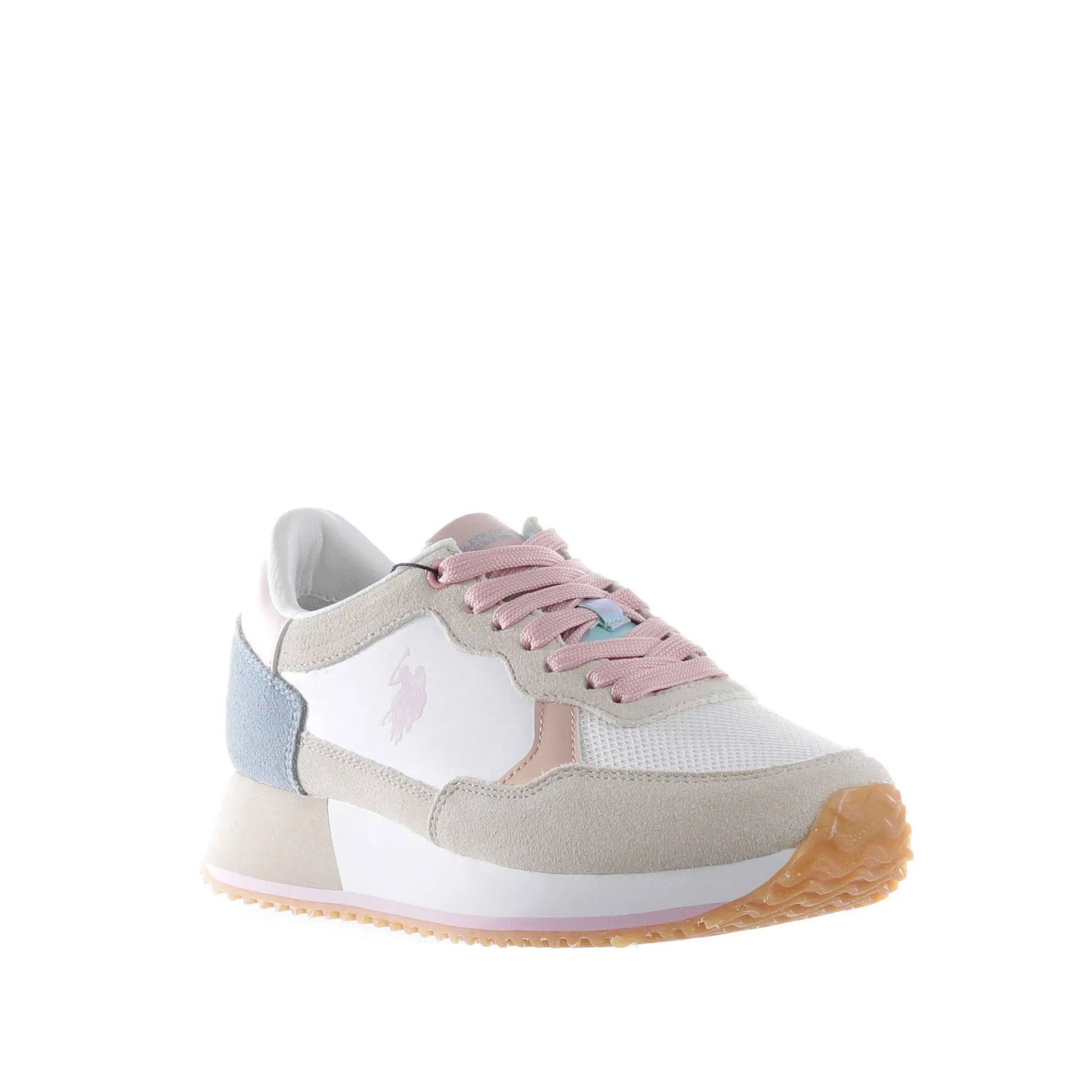 Sneaker in camoscio e nylon
