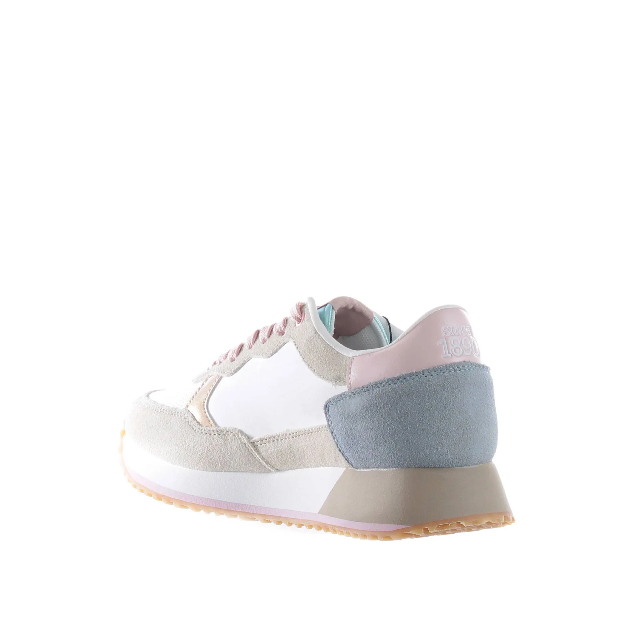 Sneaker in camoscio e nylon