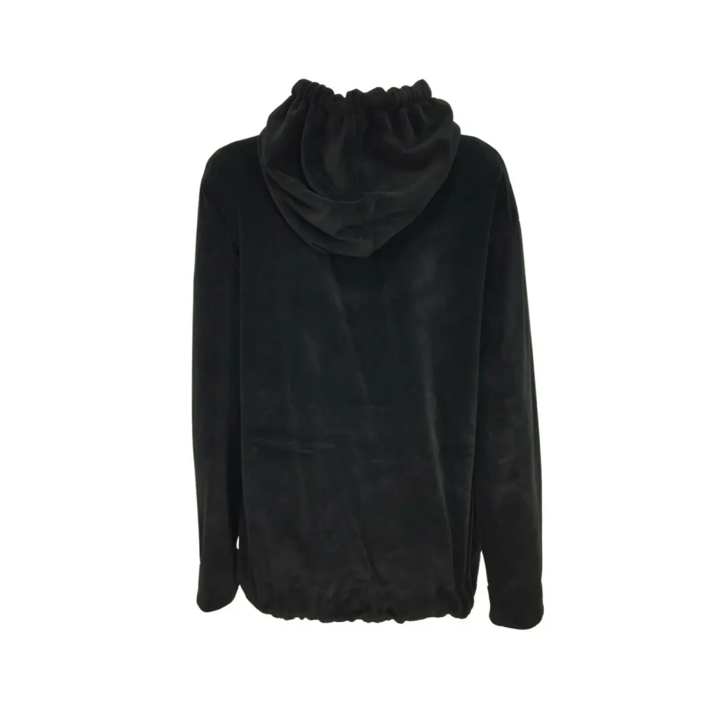 SOHO-T felpa donna ciniglia NERA art ZAIRA 21WCN100 MADE IN ITALY