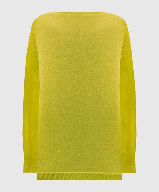Solotre Maglione giallo realizzato in lana M3S0082S